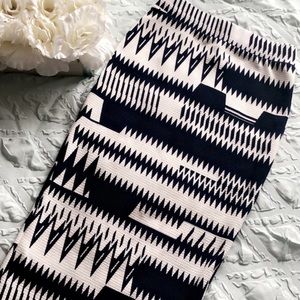 White/blue pincel skirt